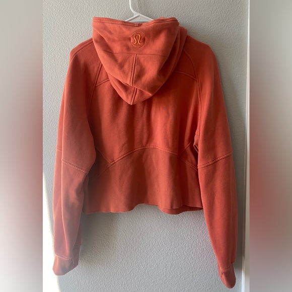 Orange Lululemon quarter zip scuba - Picture 2 of 2